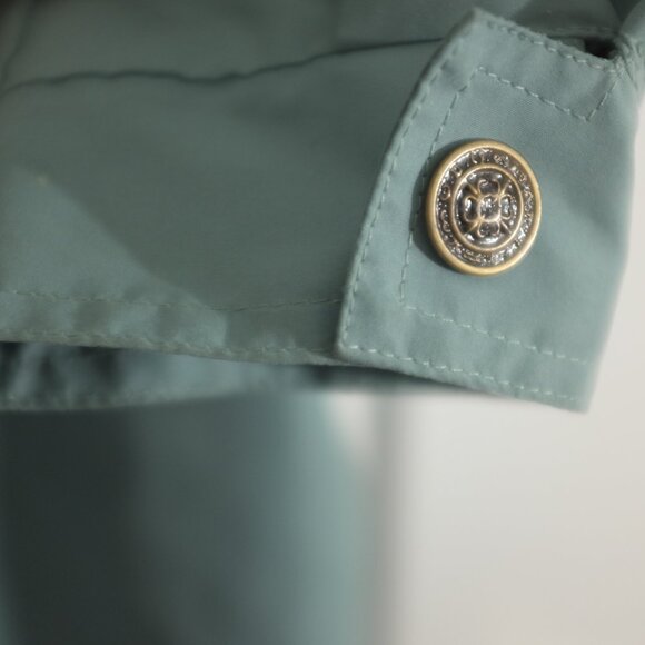 COPY - Nuko collection vintage blue and green abstract long zip jacket size M - Picture 7 of 12